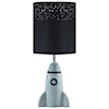 Signature Design by Ashley Lamps - Youth Cale Gray/Black Ceramic Table Lamp