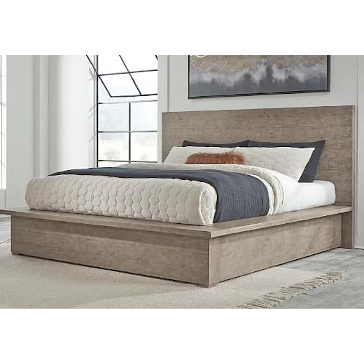 Ashley langford Langford Queen Panel Bed