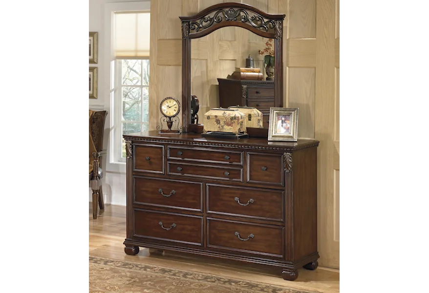 Leahlyn Dresser and Mirror Set by Signature Design by Ashley Furniture at Sam's Appliance & Furniture