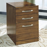 Contemporary Wood File Cabinet