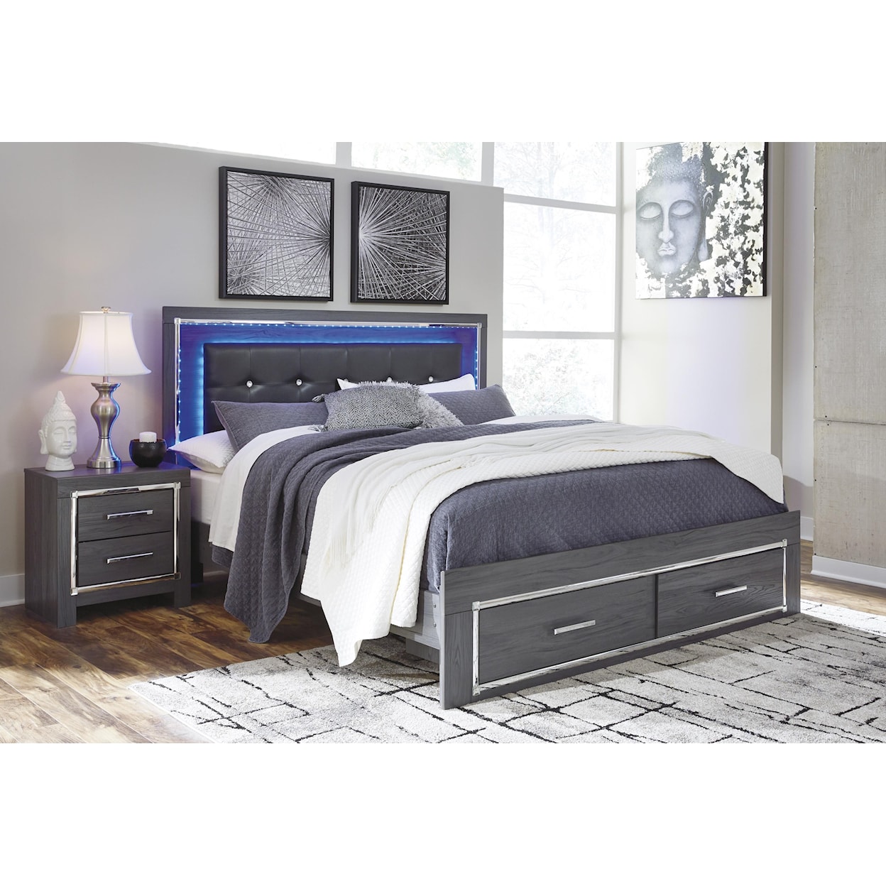 Signature Design by Ashley Lodanna Queen Upholstered Bed