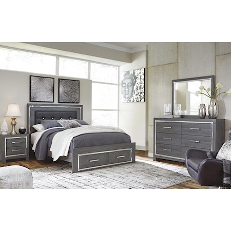 6 Piece Queen Upholstered Bedroom Set