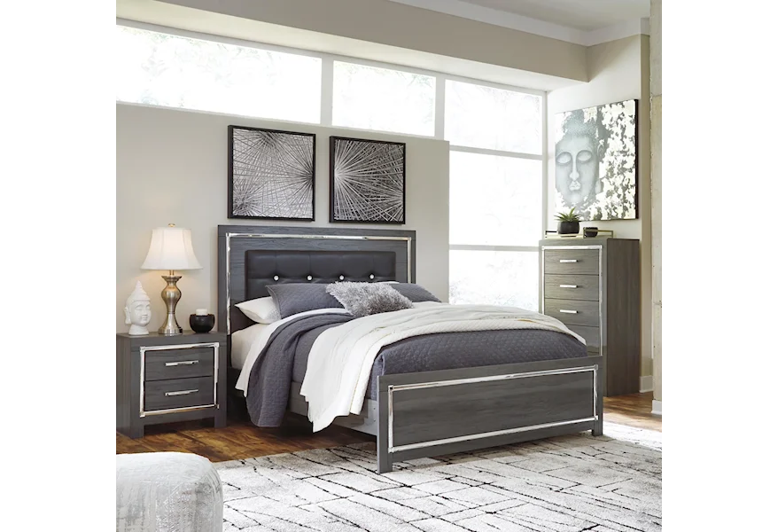 Lodanna 5 Piece Full Upholstered Bedroom Set by Signature Design by Ashley at Sam Levitz Furniture
