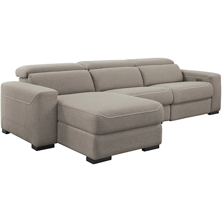 3-Piece Power Reclining Sectional w/ Chaise