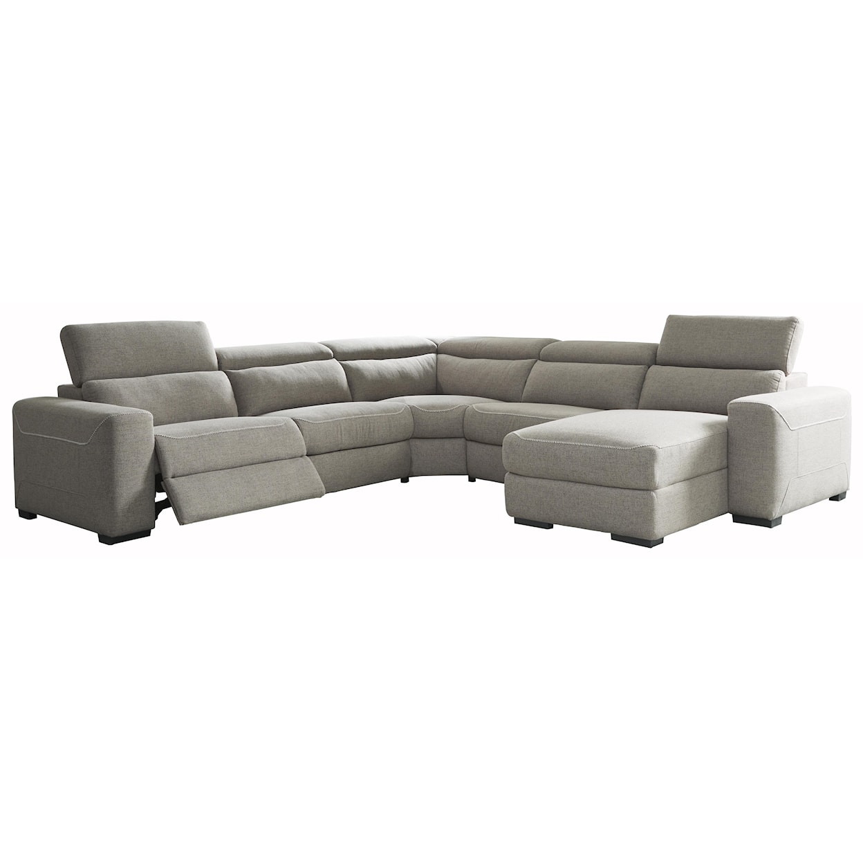 Signature Design by Ashley Mabton 5 Piece Power Reclining Sectional Sofa
