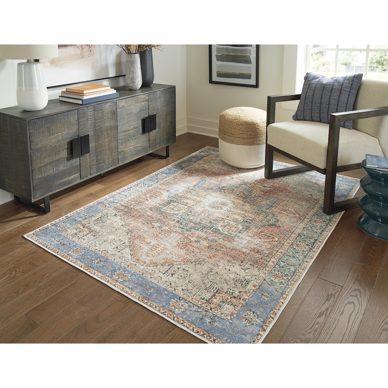 Signature Design by Ashley Machine Washable Rugs Hartton 5'2" x 7'1" Rug