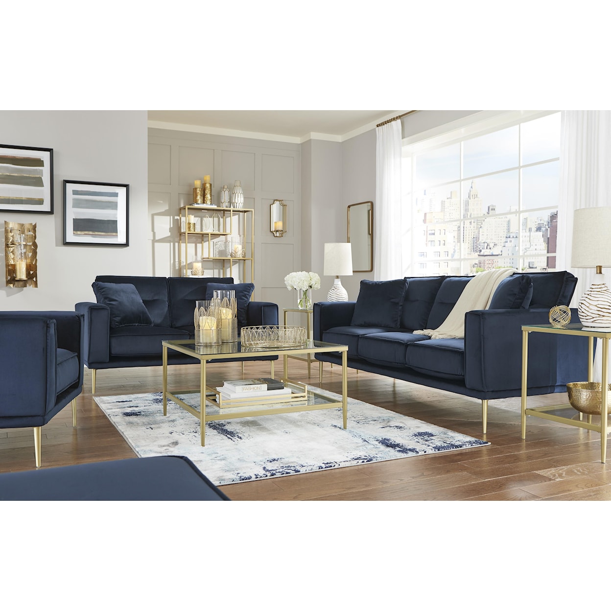 Signature Design by Ashley Macleary Sofa, Chair and Ottoman Set