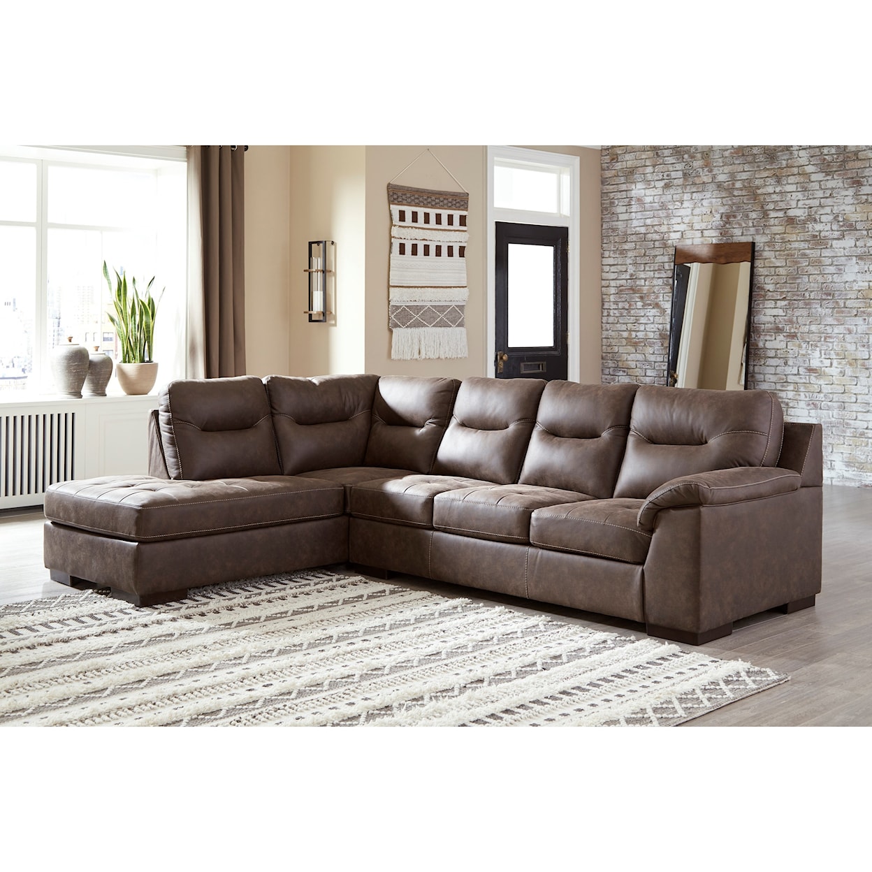 Signature Design Maderla 2-Piece Sectional with Chaise