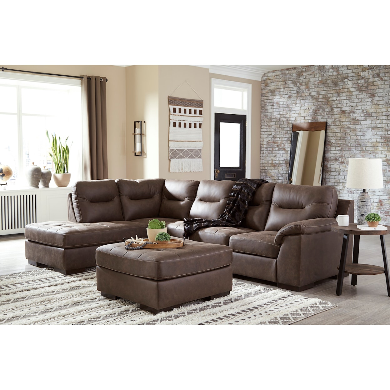 Signature Design by Ashley Maderla 2-Piece Sectional with Left Chaise