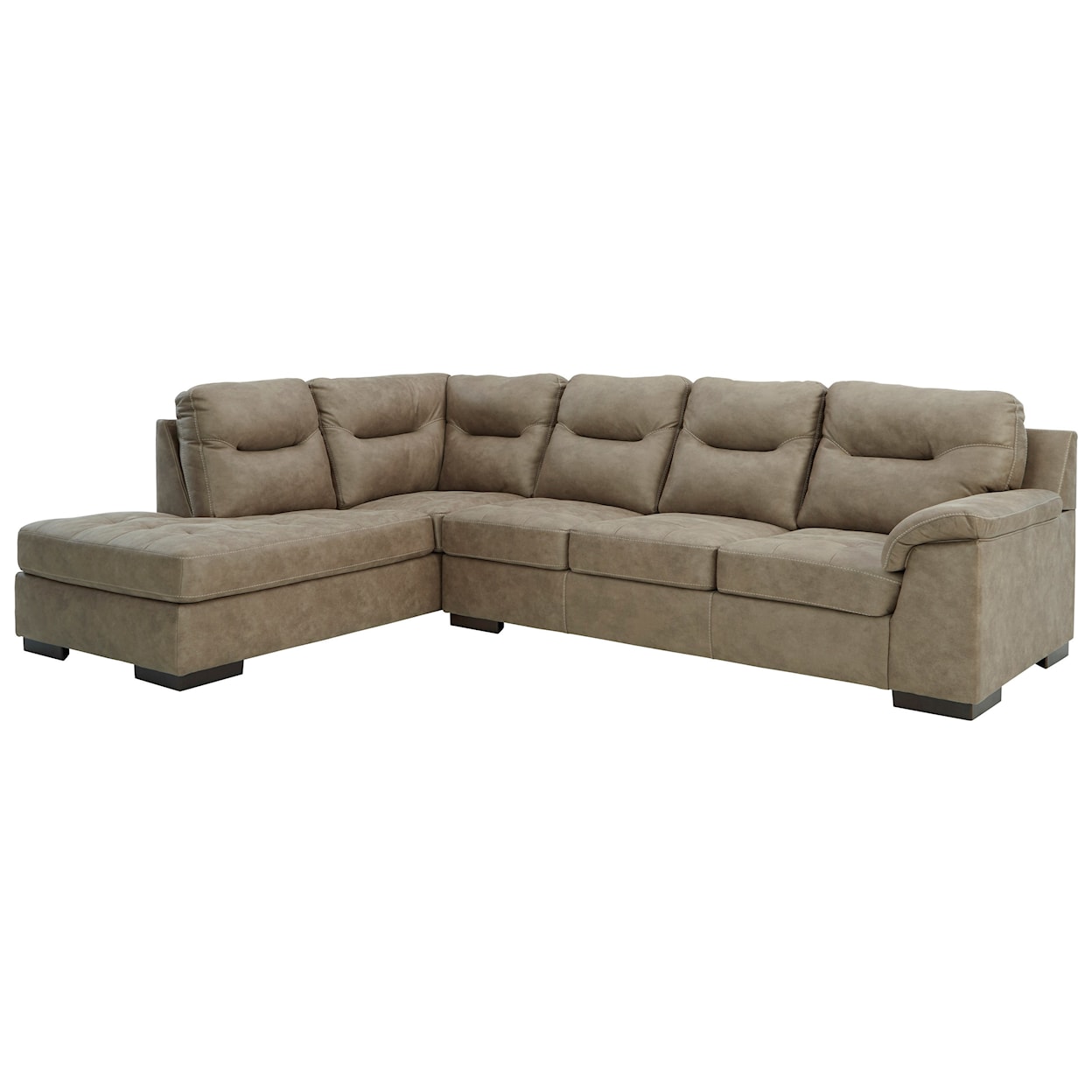 Ashley Furniture Signature Design Maderla 2-Piece Sectional with Chaise