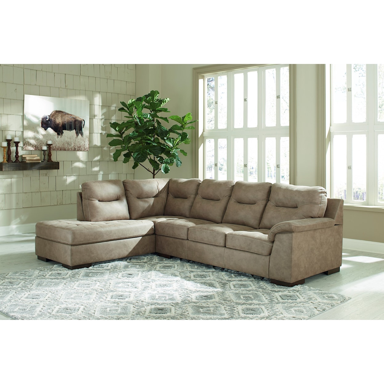 Ashley Signature Design Maderla 2-Piece Sectional with Chaise