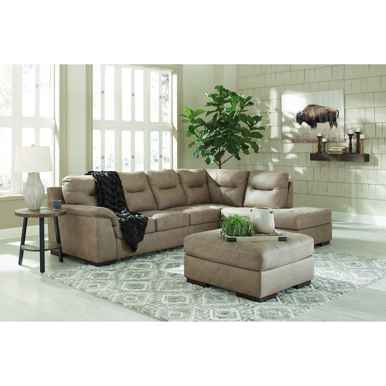 Signature Design by Ashley Furniture Maderla 2-Piece Sectional with Chaise
