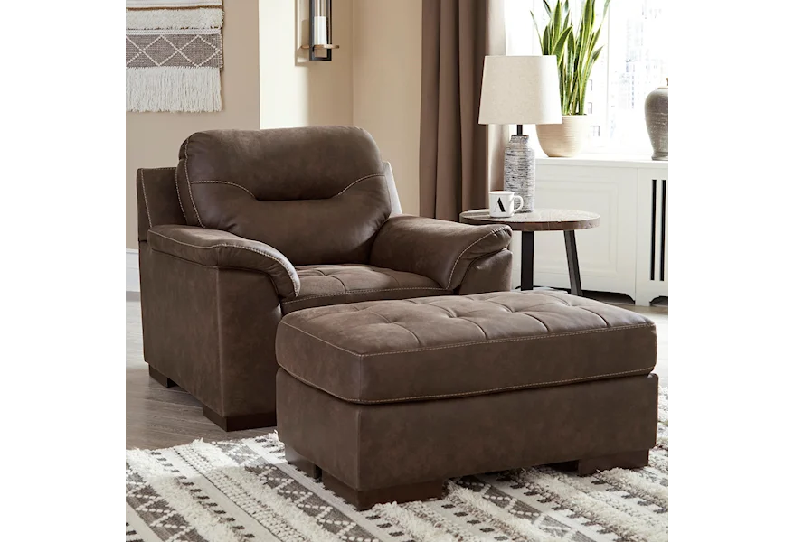 Maderla Chair and Ottoman by Signature Design by Ashley at Value City Furniture