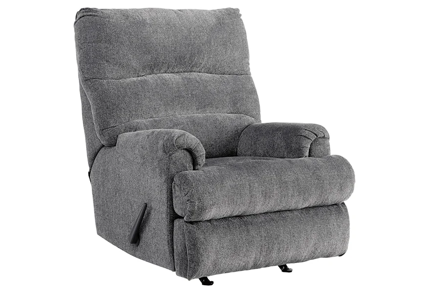 Man Fort Rocker Recliner by Signature Design by Ashley at Beck's Furniture