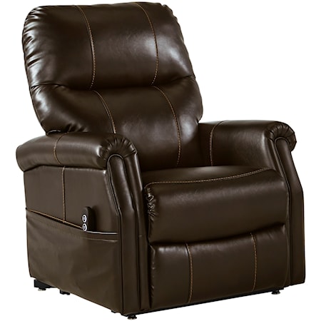 Transitional Power Lift Recliner with USB Port