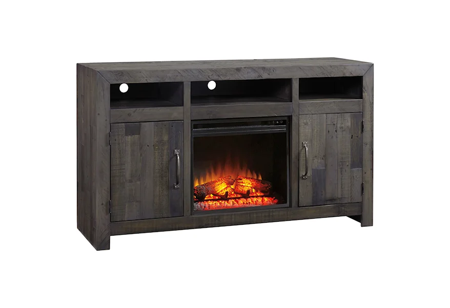 Mayflyn Large TV Stand with Fireplace Insert by Signature Design by Ashley at VanDrie Home Furnishings