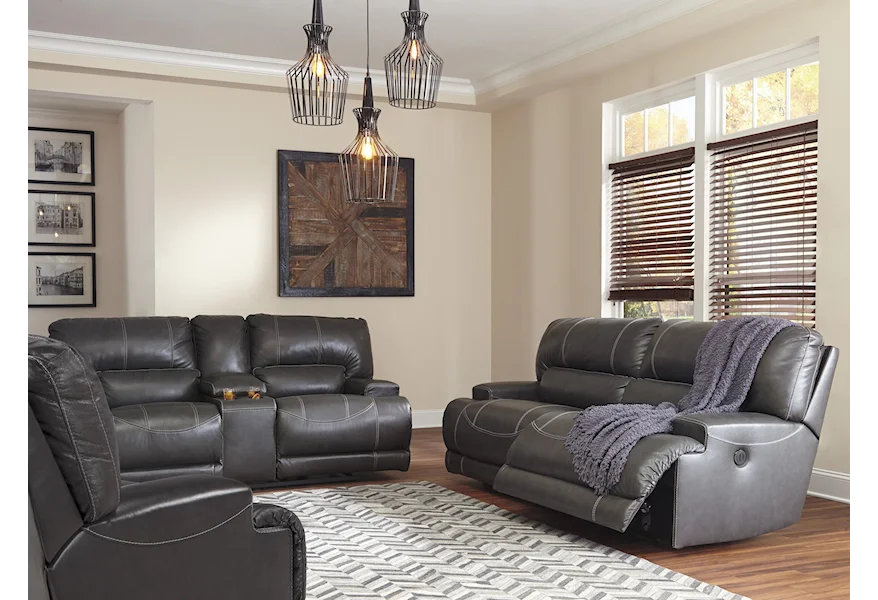 McCaskill Power Recliner Sofa and Power Recliner Set by Signature Design by Ashley at Sam Levitz Furniture