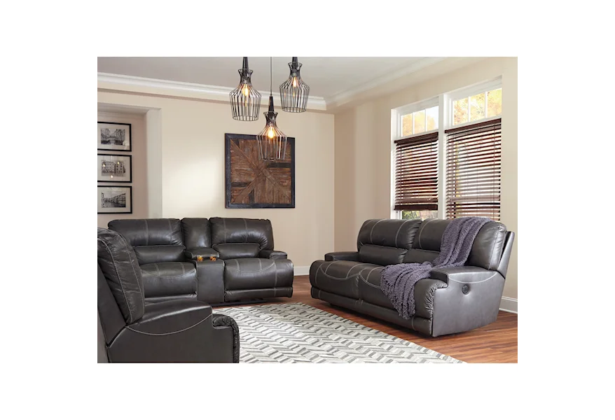 McCaskill Reclining Living Room Group by Signature Design by Ashley Furniture at Sam's Appliance & Furniture