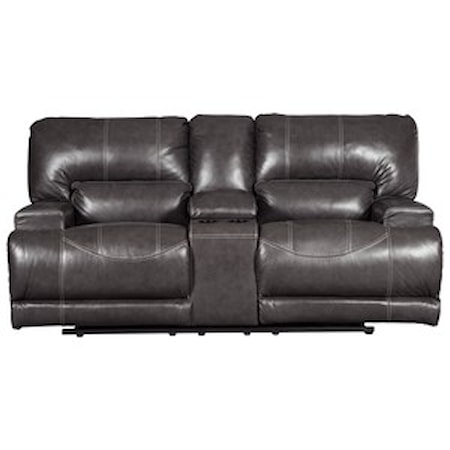 Double Reclining Loveseat w/ Console
