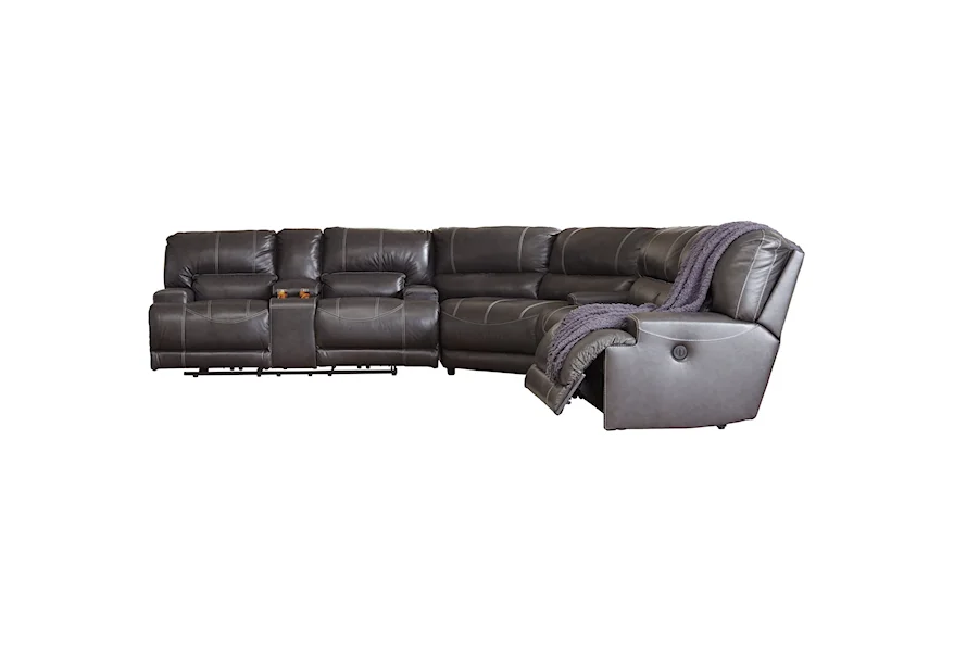 McCaskill 3-Piece Reclining Sectional by Signature Design by Ashley at Dream Home Interiors