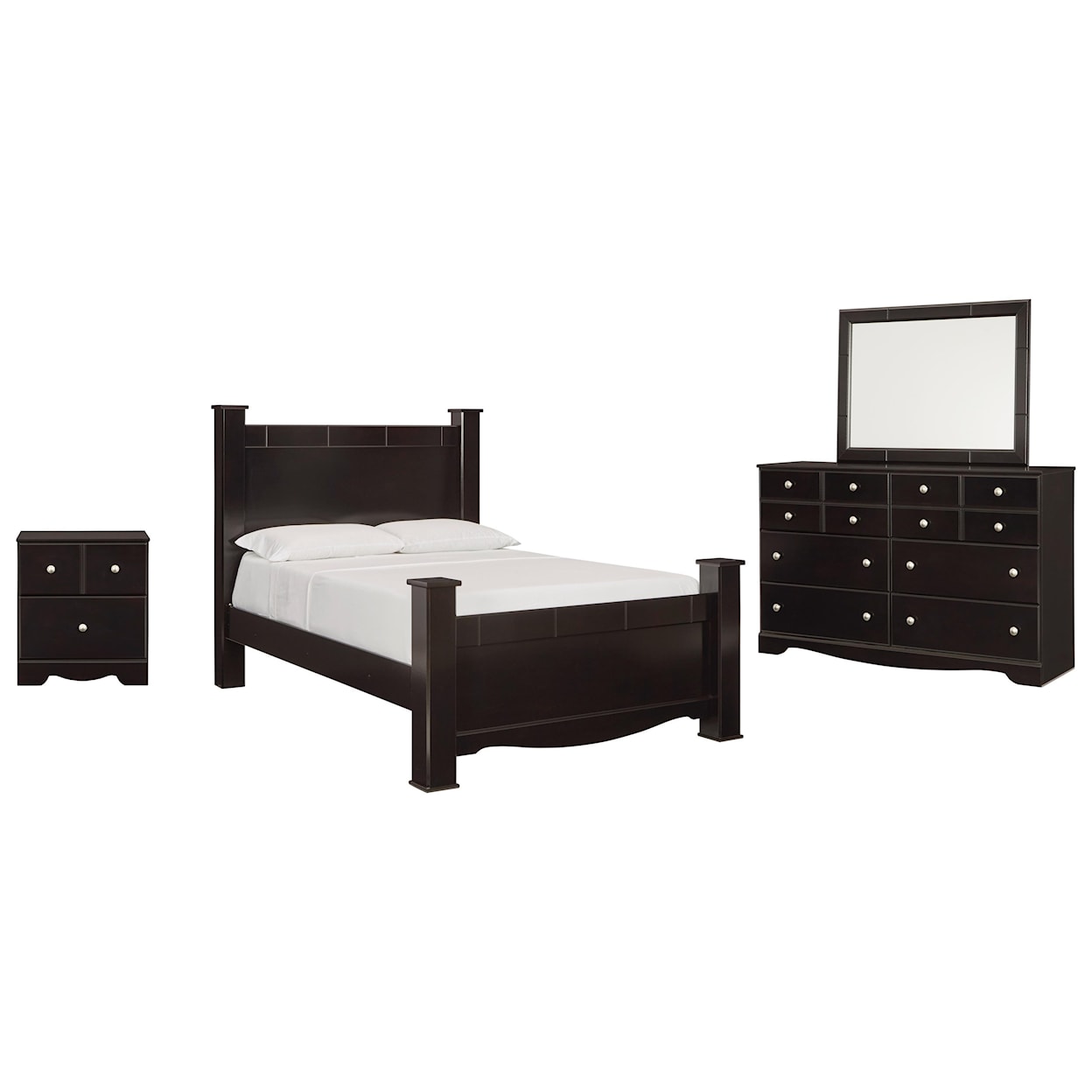 Ashley Furniture Signature Design Mirlotown East King Bed Dresser Mirror and Nightstand