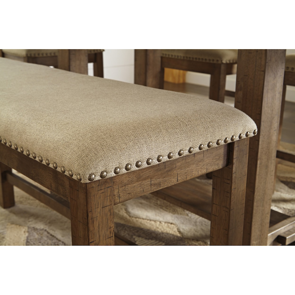 Ashley Moriville Double Upholstered Bench