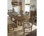 Signature Design by Ashley Moriville 6-Piece Rectangular Counter Table w/ Bench