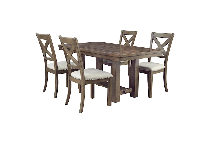 Moriville 5-Piece Table and Chair Set by Signature Design by Ashley at Sparks HomeStore