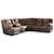 Signature Design by Ashley Nantahala Faux Leather Reclining Sectional with Console