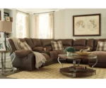 Signature Design by Ashley Nantahala Reclining Sectional with 2 Consoles & Chaise