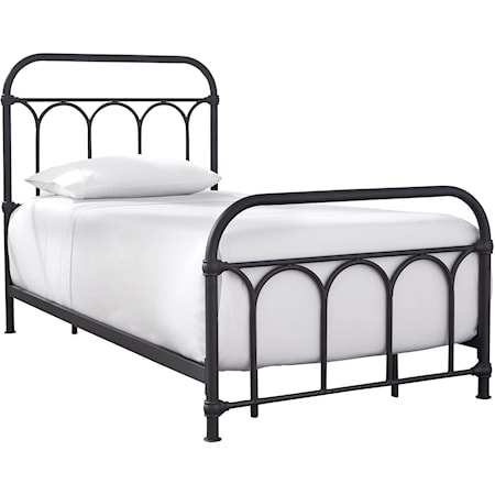 Casual Metal Twin Bed