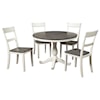 Michael Alan Select Nelling 5-Piece Round Dining Table Set