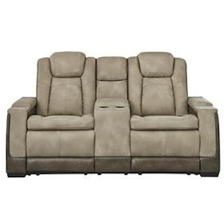 Power Reclining Loveseat with Console