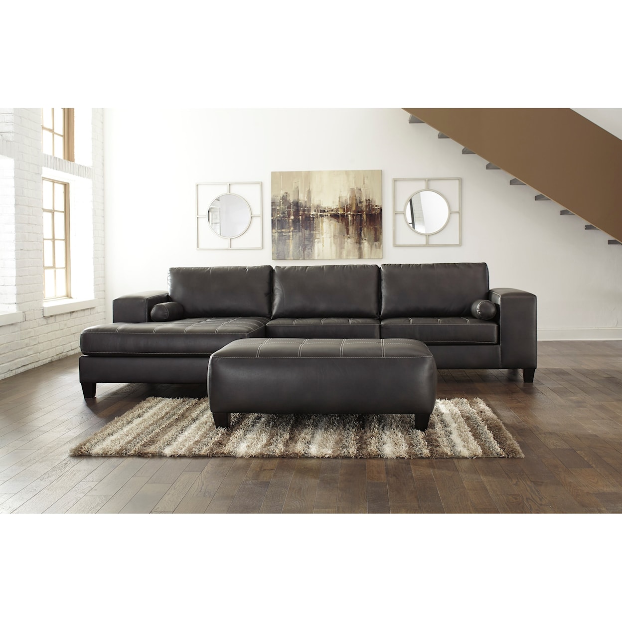 Signature Design by Ashley Nokomis Rectangular Oversized Accent Ottoman