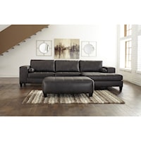 2-Piece Sectional with Ottoman