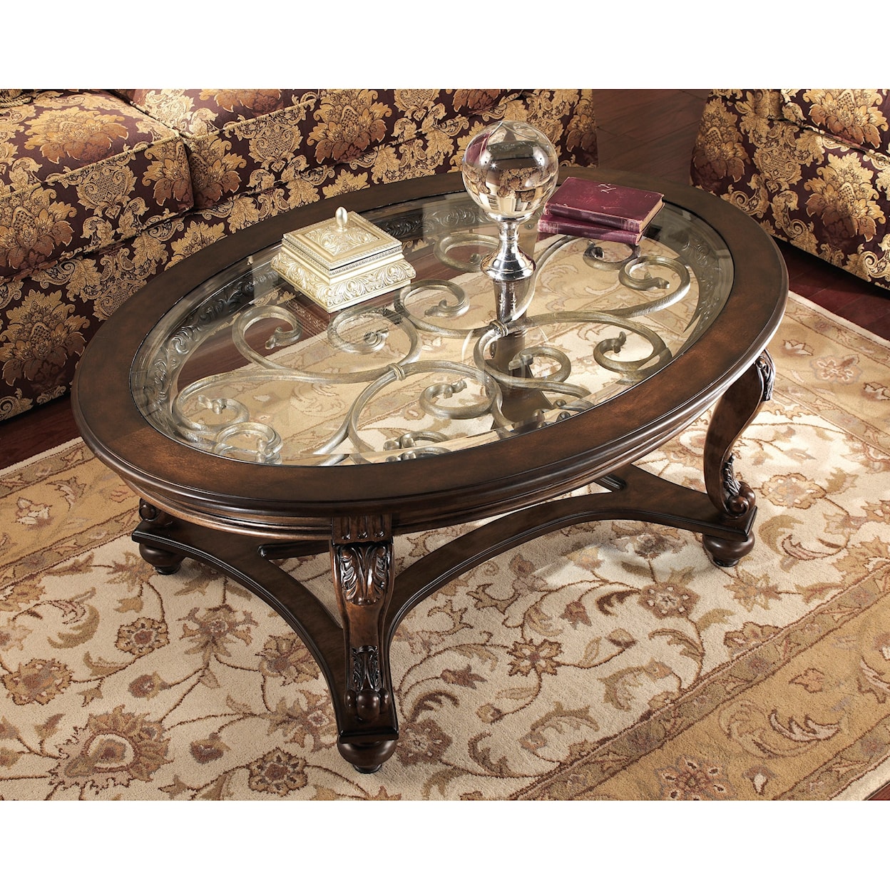 Michael Alan Select Norcastle Oval Cocktail Table