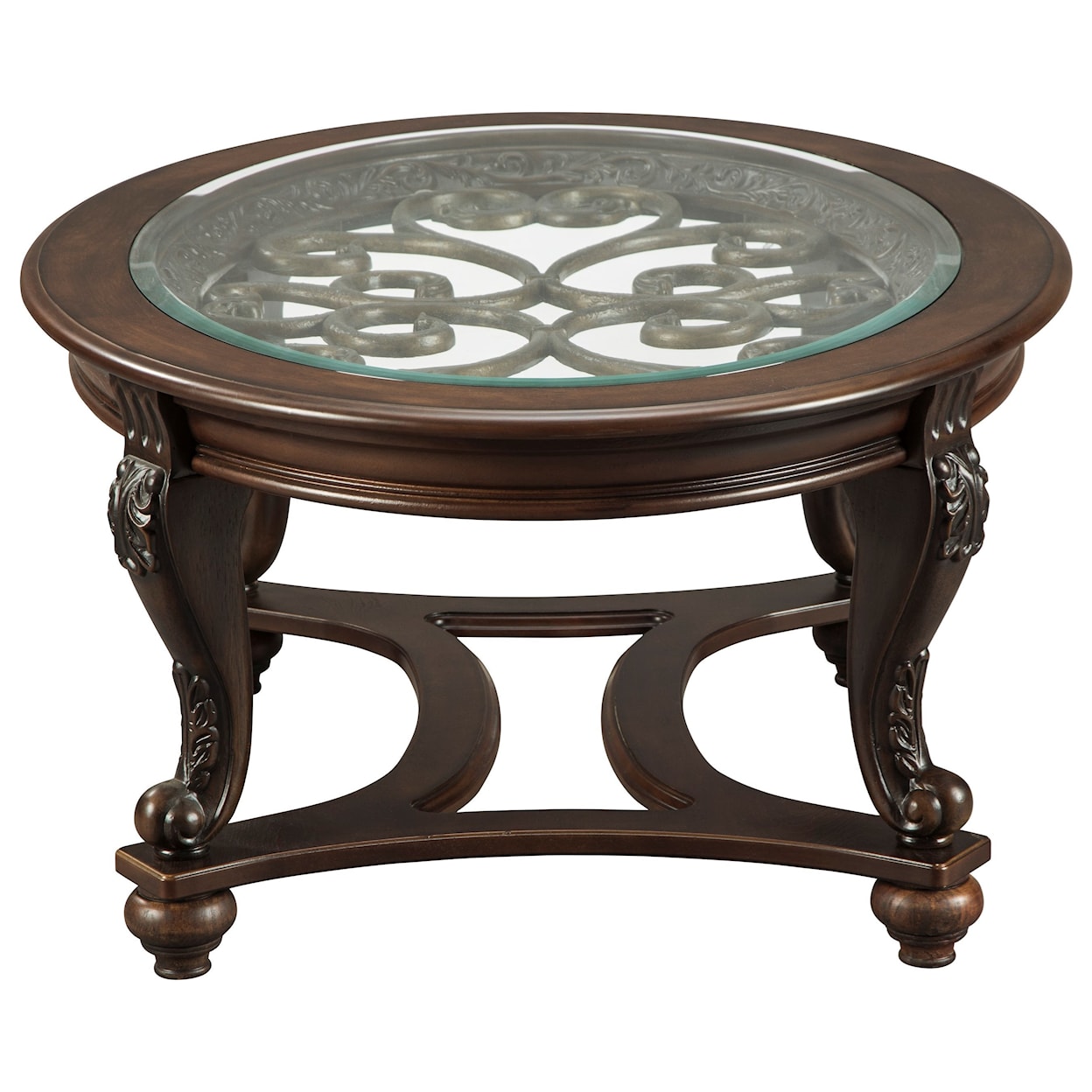 Ashley Furniture Signature Design Norcastle Oval Cocktail Table