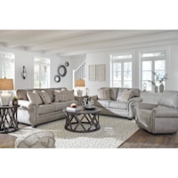 Stationary Living Room Group with Recliner