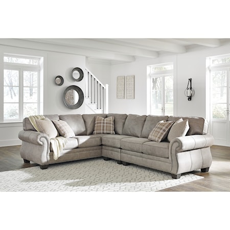 3 Piece L-Shaped Transitional Sectional