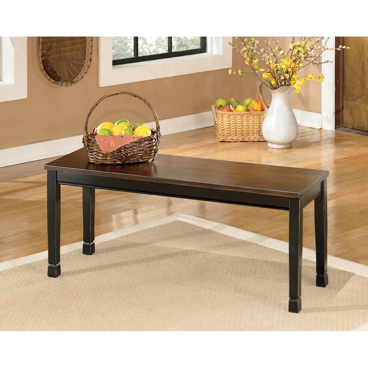Signature Design by Ashley Furniture Owingsville 6-Piece Rectangular Table Set with Bench