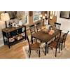 Signature Design by Ashley Owingsville 7-Piece Rectangular Dining Table Set