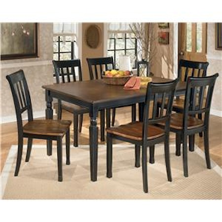7-Piece Rectangular Dining Table Set