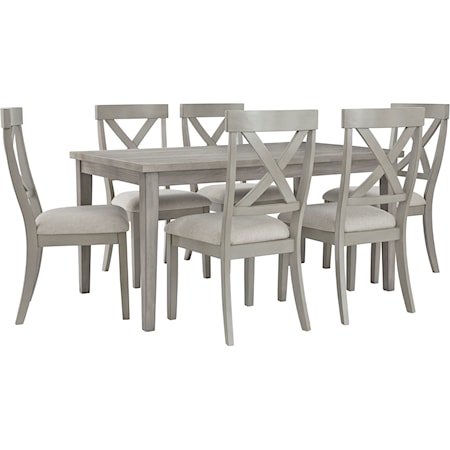 Casual 7-Piece Table and Chair Set