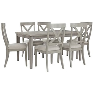 Signature Design by Ashley Parellen 7-Piece Table and Chair Set