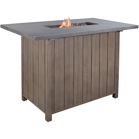 Outdoor Bar Table w/ Fire Pit