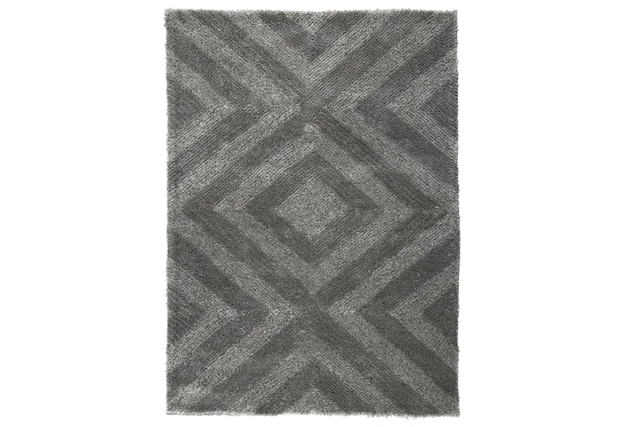 Contemporary Area Rugs Paulick Medium Gray Rug by Signature Design by Ashley at Sam Levitz Furniture