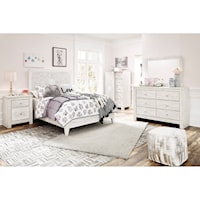 3 Piece Twin Panel Platform Bed, Nightstand and Chest Set