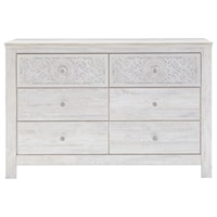 Dresser with Carved Drawer Fronts