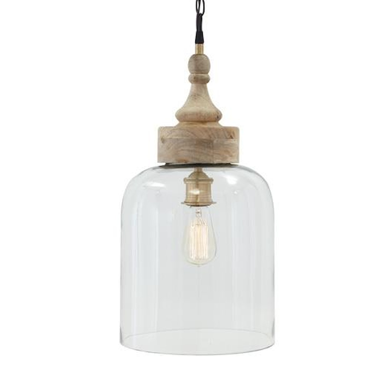 Signature Design by Ashley Pendant Lights Faiz Transparent Glass Pendant Light 