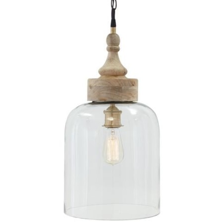 Faiz Transparent Glass Pendant Light